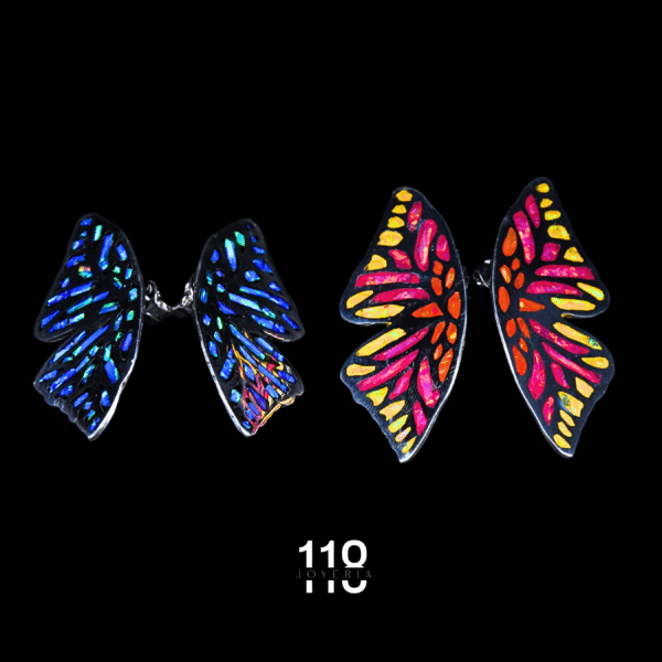 ARETES DE ALAS CON ÓPALO