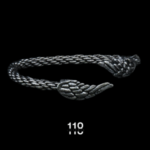 BRAZALETE REDONDO TEJIDO CON ALAS