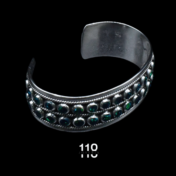 BRAZALETE DOBLE CÍRCULOS ÓPALO - Image 5