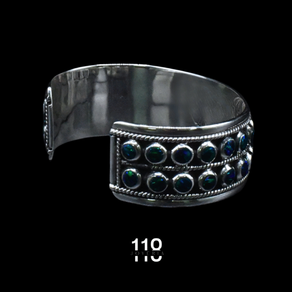 BRAZALETE DOBLE CÍRCULOS ÓPALO - Image 4