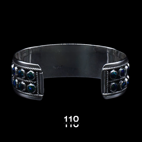 BRAZALETE DOBLE CÍRCULOS ÓPALO - Image 3
