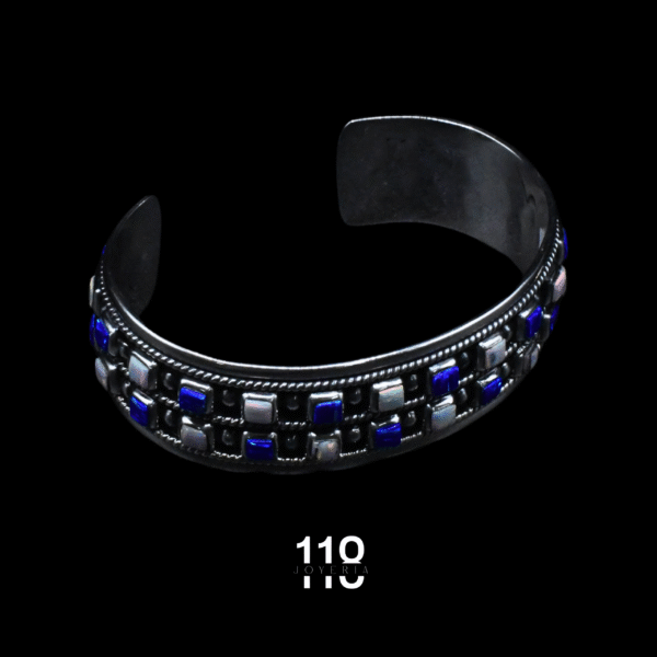 BRAZALETE DOBLE CUADROS CON ÓPALO - Image 2