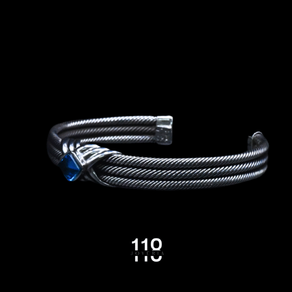 BRAZALETE TRIPLE CABLE-X-PIEDRA - Image 3