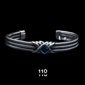 BRAZALETE TRIPLE CABLE-X-PIEDRA