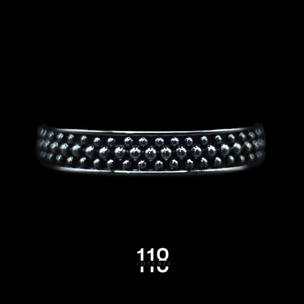 BRAZALETE OXIDADO CON CASQUILLAS