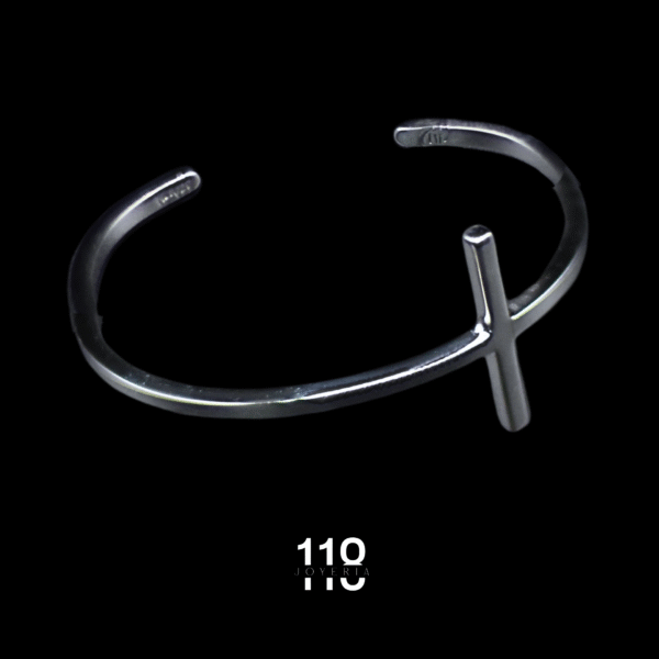 BRAZALETE CRUZ ALAMBRE CUADRADO - Image 2