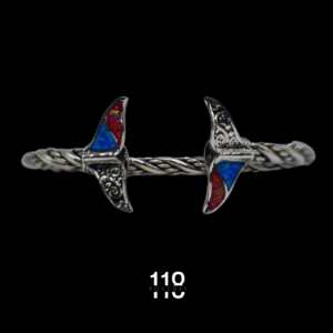 BRAZALETE TEJIDO CON COLAS DE BALLENA