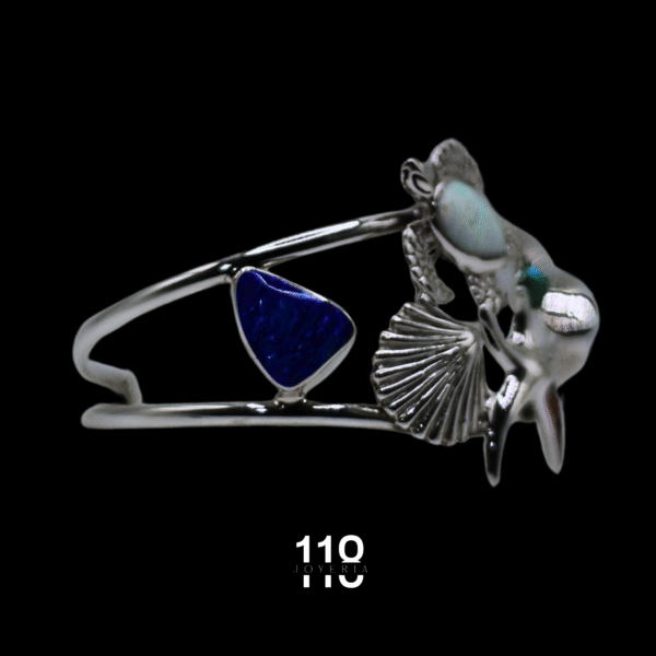 BRAZALETE DE FIGURAS MARINAS CON ÓPALO - Image 3